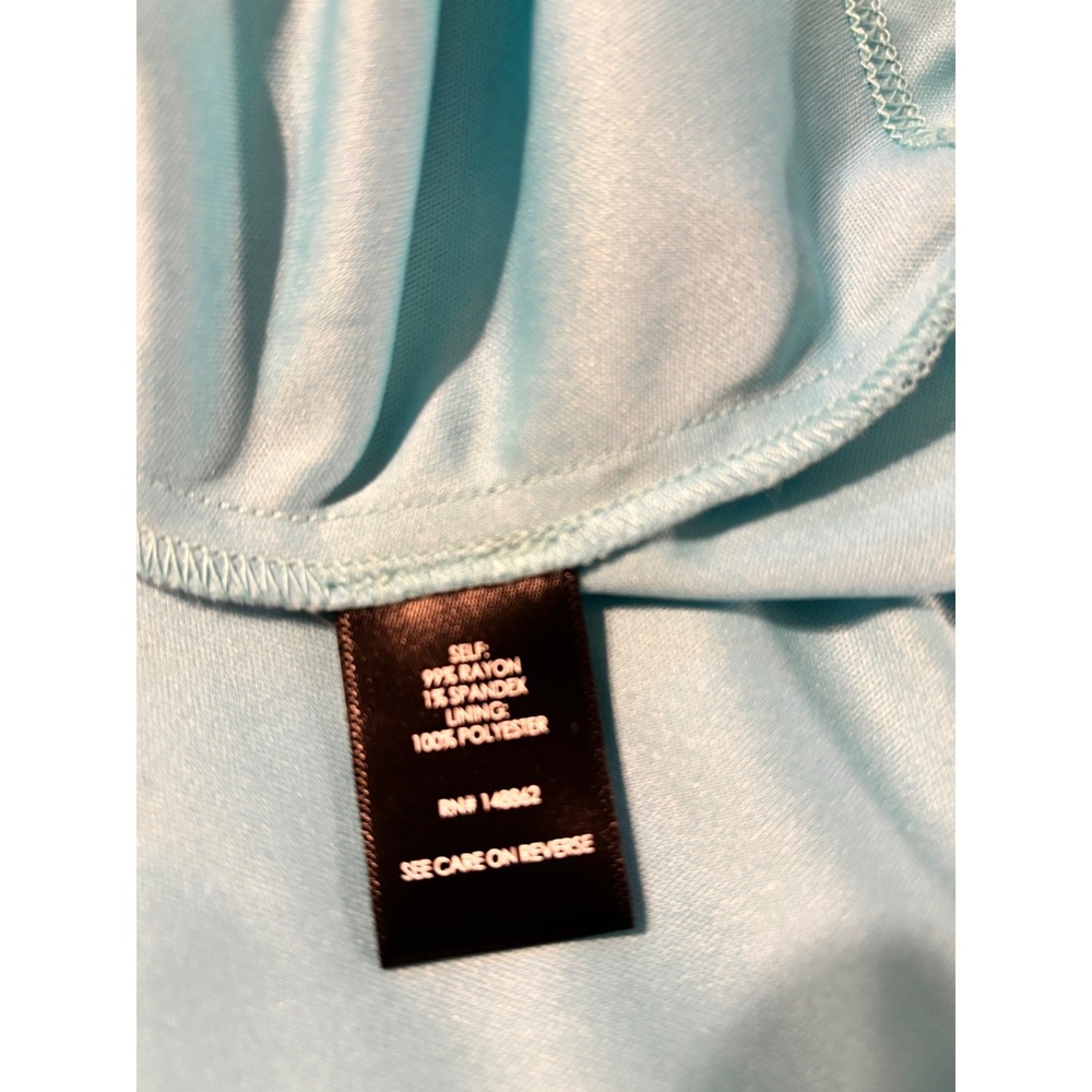 Torrid Aqua Blue V-Neck Midi Dress Pockets Adjustable Straps Plus Size 2 2X - Picture 8 of 8